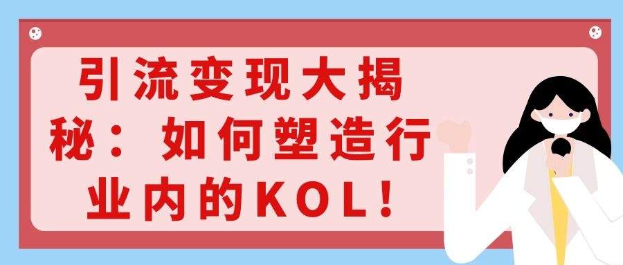 引流变现大揭秘：如何塑造行业内的KOL!